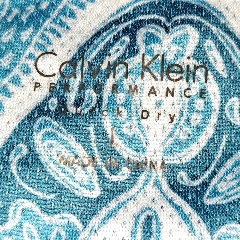 Calvin Klein Performance Quick Dry Top,Short Sleeve/Sleeve less size Large - Picture 3 of 7